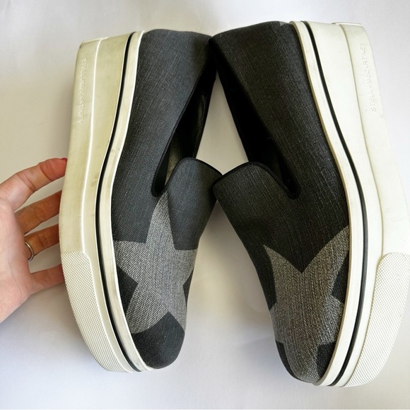 Stella McCartney Women’s Binx Gray Star Platform Shoes Sneakers Maximalist 41 - Picture 1 of 11